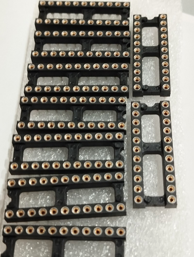 ZOCCOLO TORNITO IC SOCKET DIL 22 (11+11PIN ) P= 2,54mm TIPO STRETTO (= 12 PEZZI) - Imagen 2 de 6