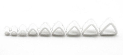2pcs Multi Shape Silicone Flexible Tunnel Flesh Flared Ear Plug Expander 4-20mm - Picture 14 of 14