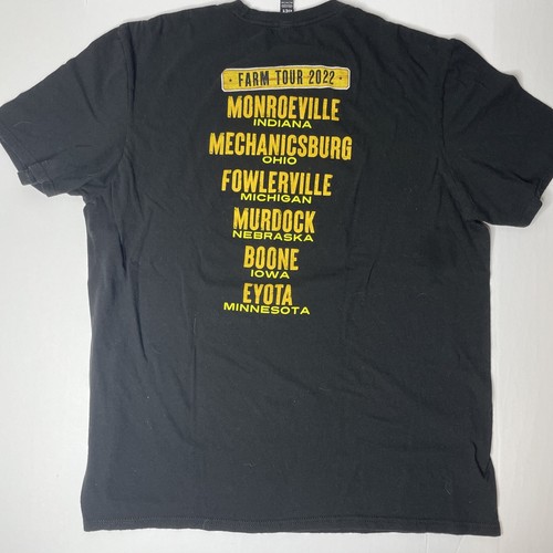 Camiseta Oficial 2022 Luke Bryan Farm Tour Música Country Negra Adulto 2XL - Imagen 4 de 5