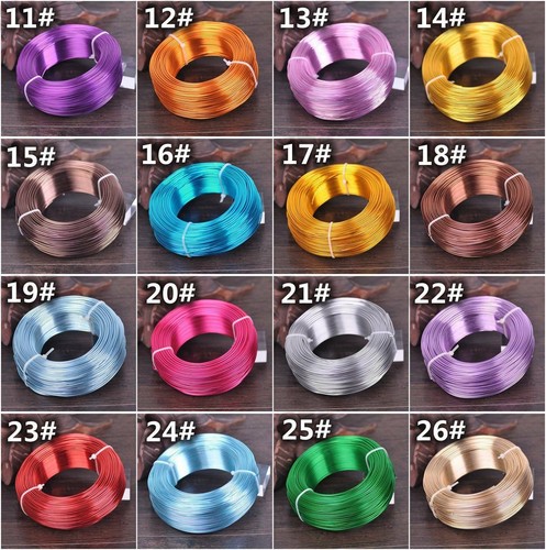 Large Roll Soft Aluminum Metal Beadding Cord Craft Wire lot DIY Jewelry Making - Picture 5 of 33