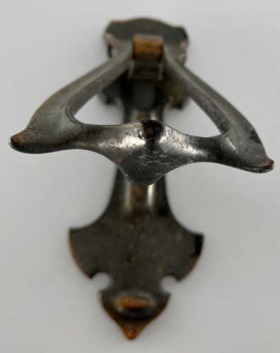 Reclaimed, Salvage, Brass, Art Deco/Art Nouveau Door Knocker - Picture 2 of 3
