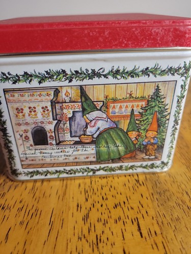 1980 Unieboek Gnomes Christmas Tin By Potpourri Press - Picture 4 of 15