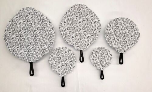 Paisley Cast Iron Pan Covers (Set of 5) 4 Colors Available - 第 2/5 張圖片