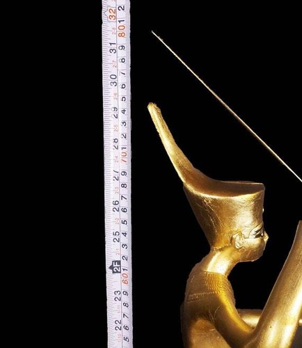 Réplica Grande Pieza Única del Rey TUTANKAMÓN Pesca en un bote de caña - Imagen 10 de 10