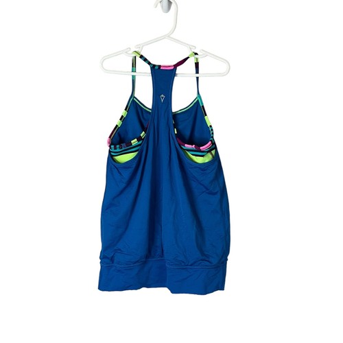 Ivivva by Lululemon Blue Double Dutch Tank Top Girls Size 6 - Picture 2 of 12