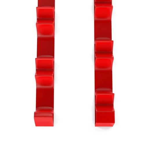 Low Profile TPU Red 14 Tool Screw Driver Organizer Rail Kit - Picture 3 of 7