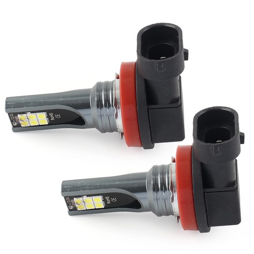 Lámpara LED H11 Bombillas Super Brillantes Luz Blanca Lámpara Ajuste Coche Par - Imagen 8 de 13