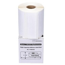 17853536 4XL 6 Rolls of 1050 Address Labels in Mini-Cartons For DYMO® FAST SHIP