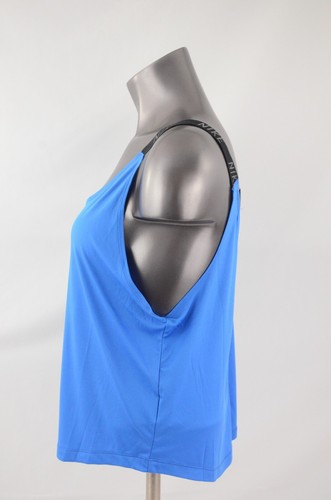 Nike Pro Dri-Fit Cropped Tank Blue Women's Size Medium New with Tags AR1077 403 - Picture 2 of 4