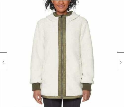1 Madison Expedition Damen Fuzzy Jacke mit Kapuze elfenbeingrün Größe M - Bild 1 von 3
