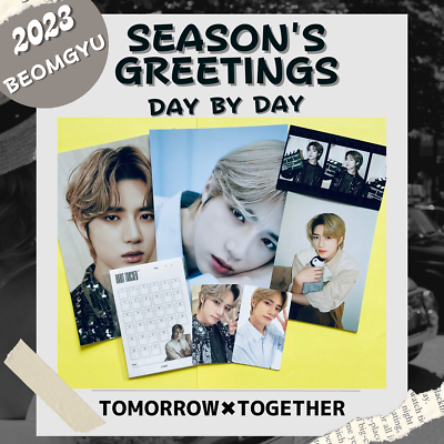 TXT BEOMGYU Official photo card TOMORROW X TOGETHER 2023 Season's Greetings  PC