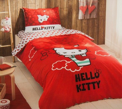 Disney Hello Kitty Twin Bedding Set Sheet 100 Turkish Cotton
