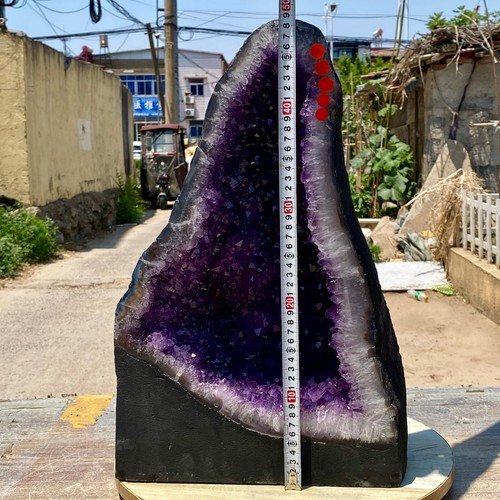 62.2LB Natural Amethyst Geode Quartz Crystal Cluster Cathedral Energy healing - 第 15/17 張圖片