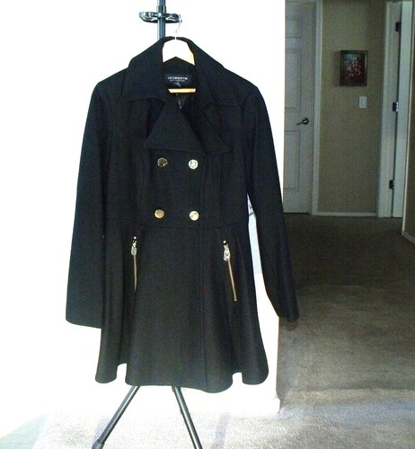Brand New - Liz Claiborne Wool Coat Jacket Double Breasted Peacoat