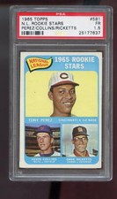 1965 Topps 581 Rookie Stars Tony Perez Collins Dave Ricketts PSA 1.5 Graded Card