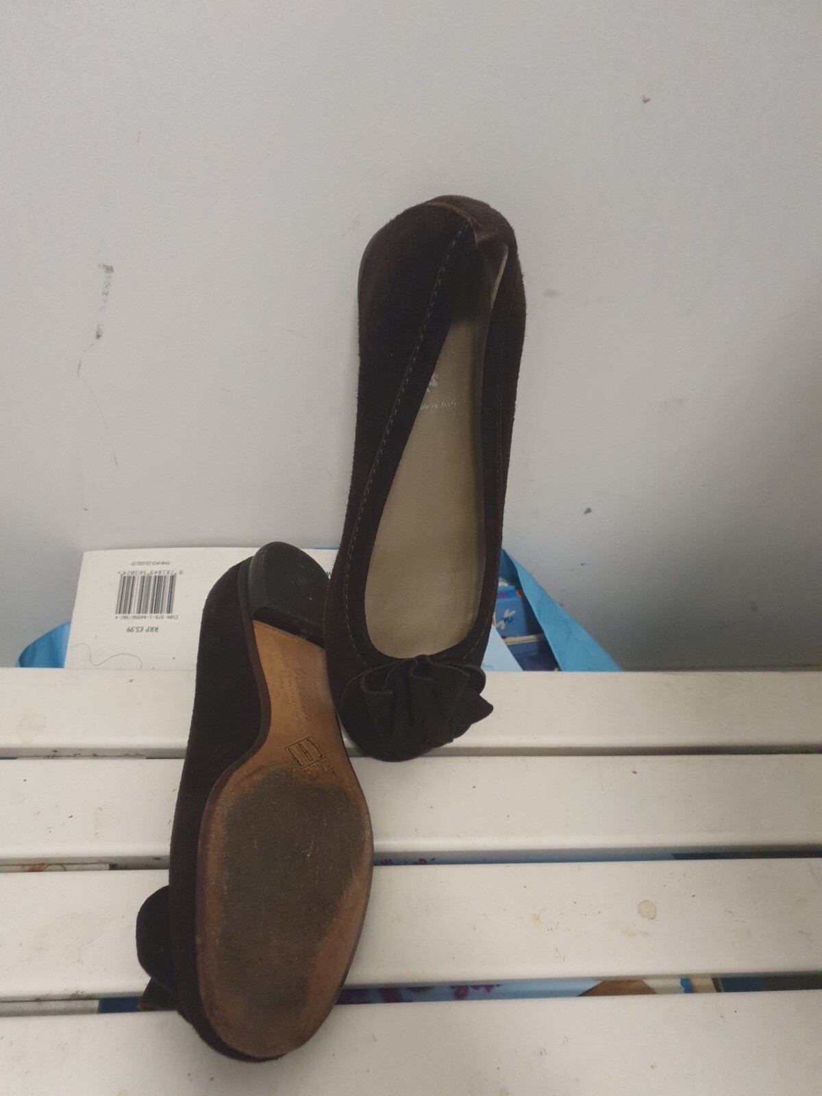 Voltan Italian Designer Deep Brown Suede shoes with tassle UK 5.5 EU 38