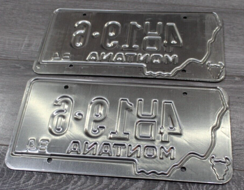 Vintage (NOS) 1984 Montana State Dealer License Plate Pair - Picture 6 of 7