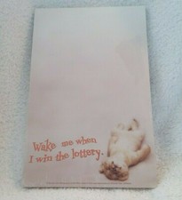 Leanin' Tree Wake Me When I Win The Lottery Note Pad 2005