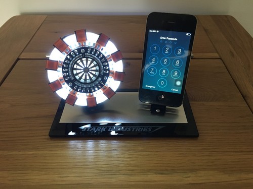 IRON MAN Arc Reactor Tony Stark's Desk Phone Stand - Stark Industries Prop - Picture 5 of 6