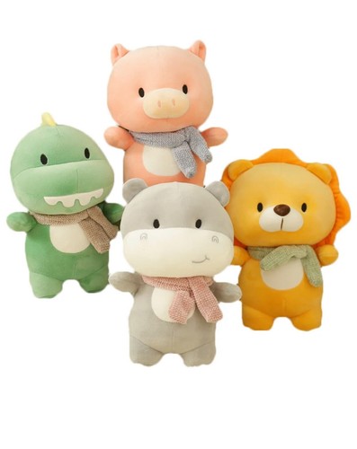 Animales de peluche animales de peluche hipopótamo dinosaurio cerdo león guardería regalos de cumpleaños - Imagen 1 de 17