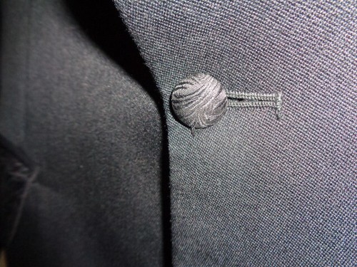 VINTAGE1970,S BLACK EVENING/ DINNER JACKET COLLAR & POCKET DETAIL UK 38 - Picture 6 of 10