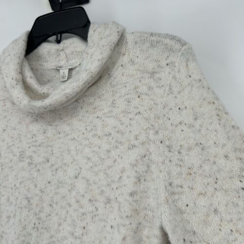 NEW Cato Sweater Dress Cowl Neck Ivory Speckled Knit Long Sleeve Belted Size S - Picture 3 of 11