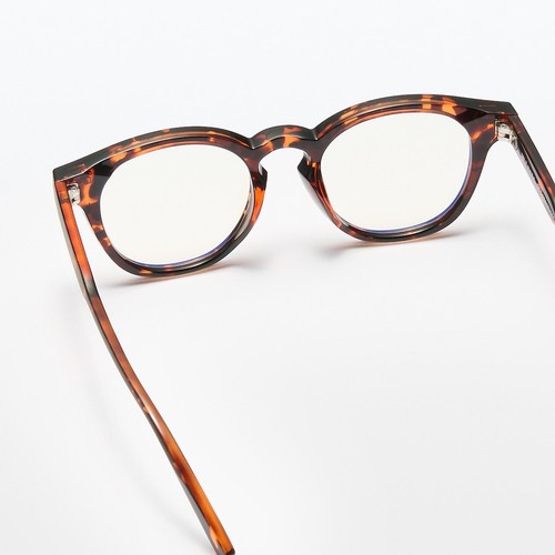 New 2024 MUJI UV400 Cut Blue Light Compatible Boston Type Sunglasses Brown - Picture 4 of 5