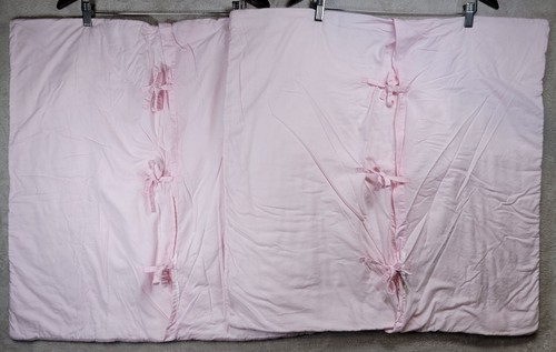 Pottery Barn Kids Pillow Shams Quilted Set Of 2 Floral Fairy Embroidered Pink - Picture 2 of 18
