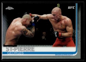 Georges St-Pierre 2019 Topps Chrome UFC Refractor A Card #5