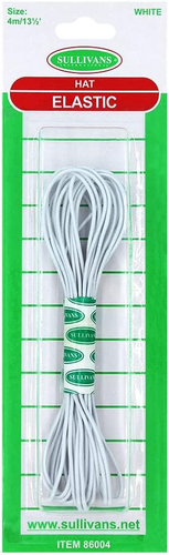 Sullivans Hat Elastic, 4 Meter Length, White - Picture 8 of 12