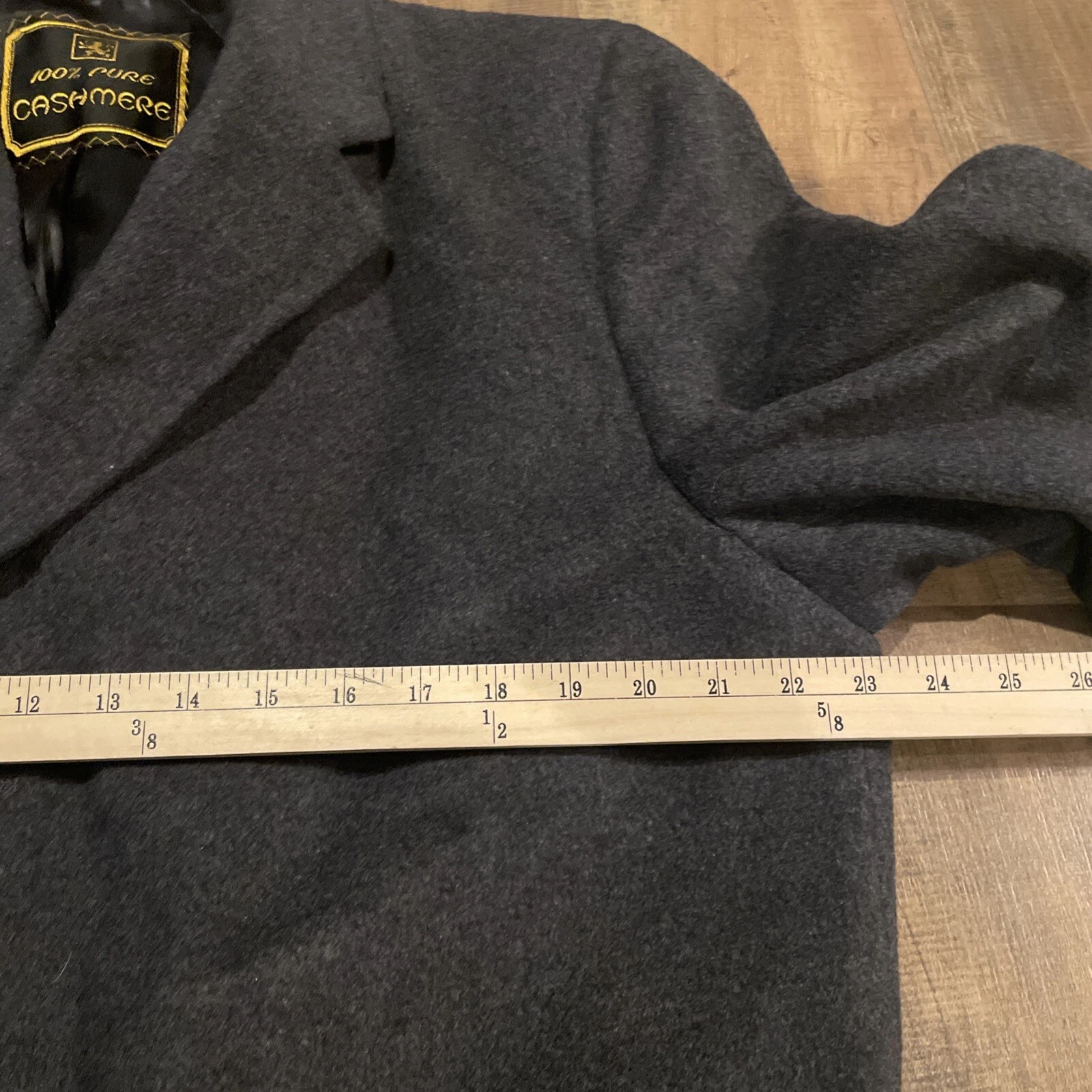 Vintage Brookstreet Raleigh's Washington 100% Cashmere Coat Grey Size 46? image 3