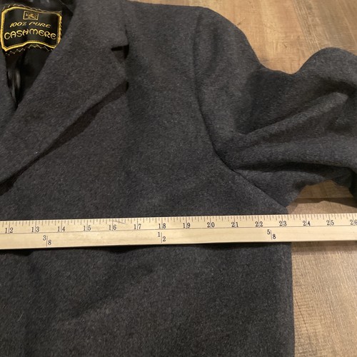 Abrigo Vintage Brookstreet Raleigh's Washington 100% Cachemira Gris Talla 46? - Imagen 3 de 5