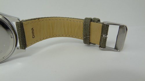 Peugeot 2041 Date 24 Hour Military St. Steel Green Dial & Band Men's Watch - Picture 5 of 6
