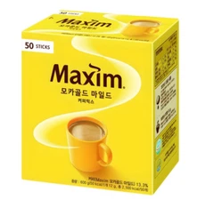 Maxim MOCHA GOLD MILD Instant Coffee Mix 50 Sticks Korea coffee