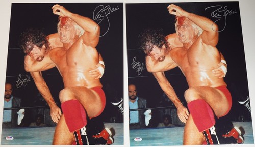 Terry Funk & Ric Flair Signed WWE 16x20 Photo PSA/DNA COA NWA WCW Picture Auto'd - Picture 5 of 24