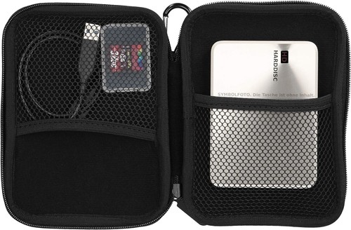 mumbi externe Festplattentasche bis 6,35 cm (2,5 Zoll) schwarz - Bild 4 von 6