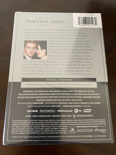MASTERPIECE: DOWNTON ABBEY: SEASONS 1-5 (DVD, 2015, LIMITED EDITION) - NEW - Picture 2 of 3