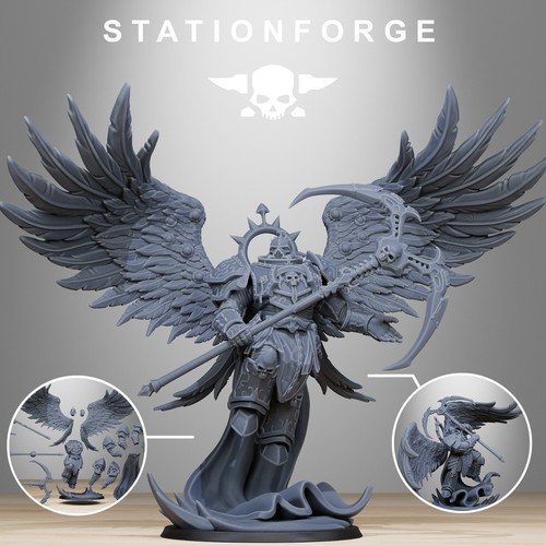 Corrupted Archon Angel (x2)/Pose 1 & 2/TTRPG/Wargaming/Grimdark/Station Forge - Picture 1 of 3