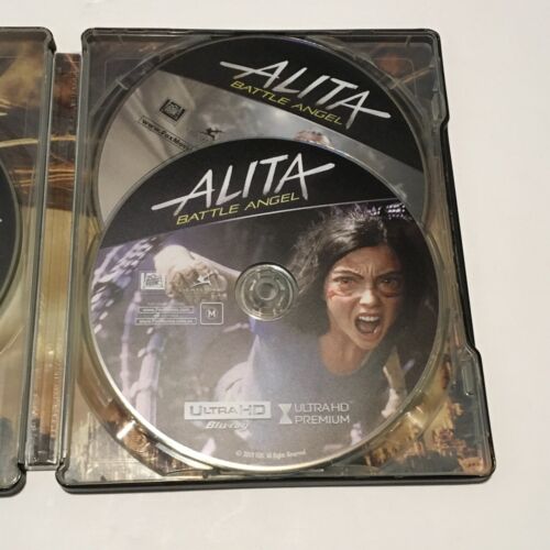 Alita Battle Angel | Blu Ray / 4K / 3D STEELBOOK OOP | TESTED WORKING - Picture 7 of 8