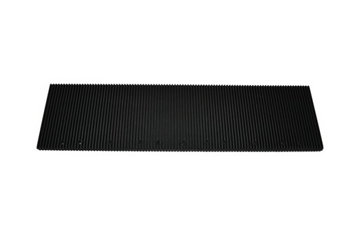 Quarter Fender Mud Flaps Freightliner 24"x6 Black White Logo Rubber MF-2406 Pair - Picture 3 of 4