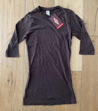 COASTAL CLASSICS Women's Small Brown Long Sleeve Top USA Made New