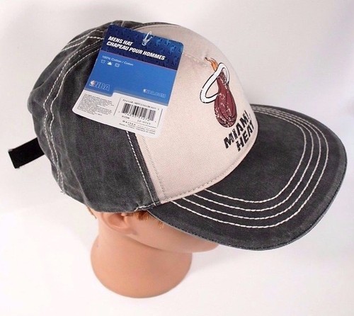 Miami Heat NBA Hat Distressed Look Hook & Loop Adjustable Gertex NEW - Picture 4 of 7