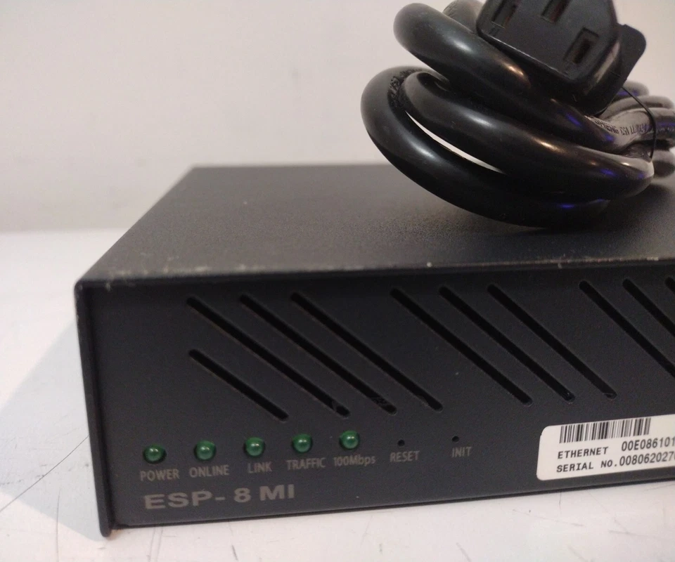 AVOCENT 990477-001 ESP-8 MI 8 PORT SERIAL HUB RS232/422/485 520-425-512 W P Cord - Image 4 of 4