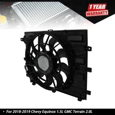 Radiator Cooling Fan Assembly For 2018-2019 Chevy Equinox 1.5L GMC Terrain 2.0L