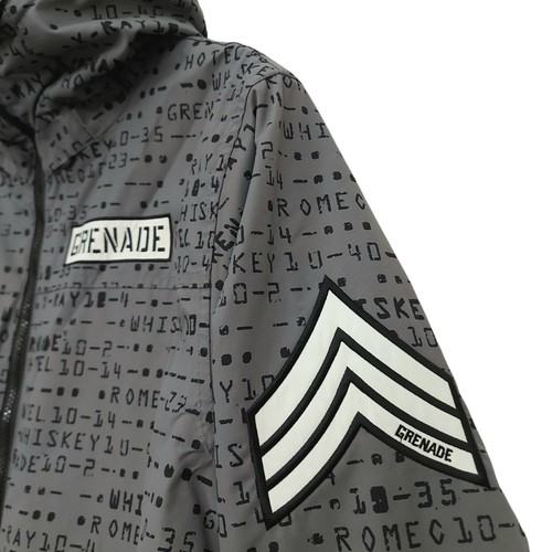 Grenade Snowboard Ski Snow Jacket Mens Small Gray Insulated Winter Outdoor Nylon - Picture 3 of 12