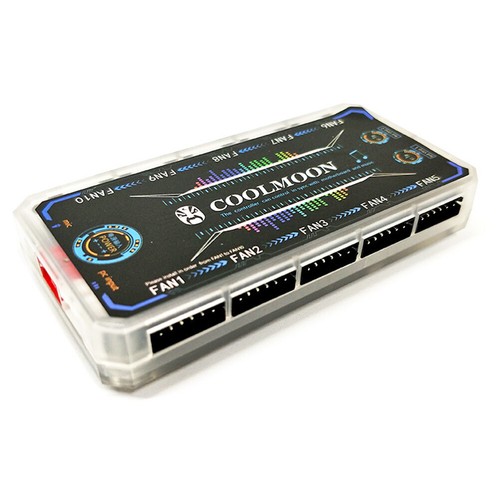 For PC Case Fan Cooling Cooler Adapter LED RGB Lamp Controller+Remote Control - Photo 10/12