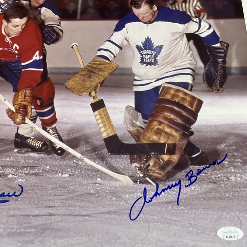 Jean Beliveau and Johnny Bower DUAL SIGNED 16x20 Photo JSA /Coa - Picture 3 of 3
