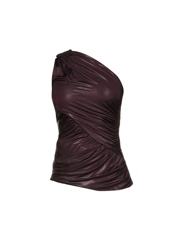 Top asimmetrico RICK OWENS GIGLI AMIRA INCRESPATO UK 14 FR 42 US 10 nuovi con etichette prezzo disponibile £490 - Foto 1 di 20