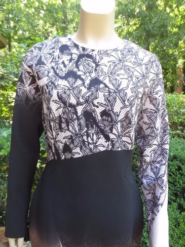 PRABAL GURUNG Long Sleeve Printed Sheath Dress NEW WITH TAGS Sz 8 $1295 - Picture 2 of 7