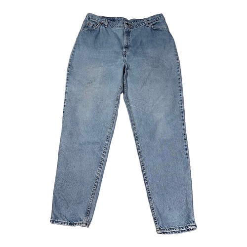 Vintage Levis Orange Tab Jeans Women Sz 18 36x30 Blue Denim Tapered Grunge USA - Picture 1 of 14